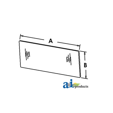 A & I Products Glass, Rear, Lower 38" x24" x2" A-1981934C1